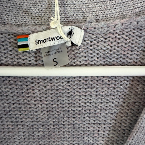 NWT Smartwool Cozy Lodge Merino Wool Boyfriend Cardigan Purple Small - Picture 5 of 7